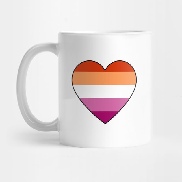 Lesbian Pride Heart by LittleGreenHat